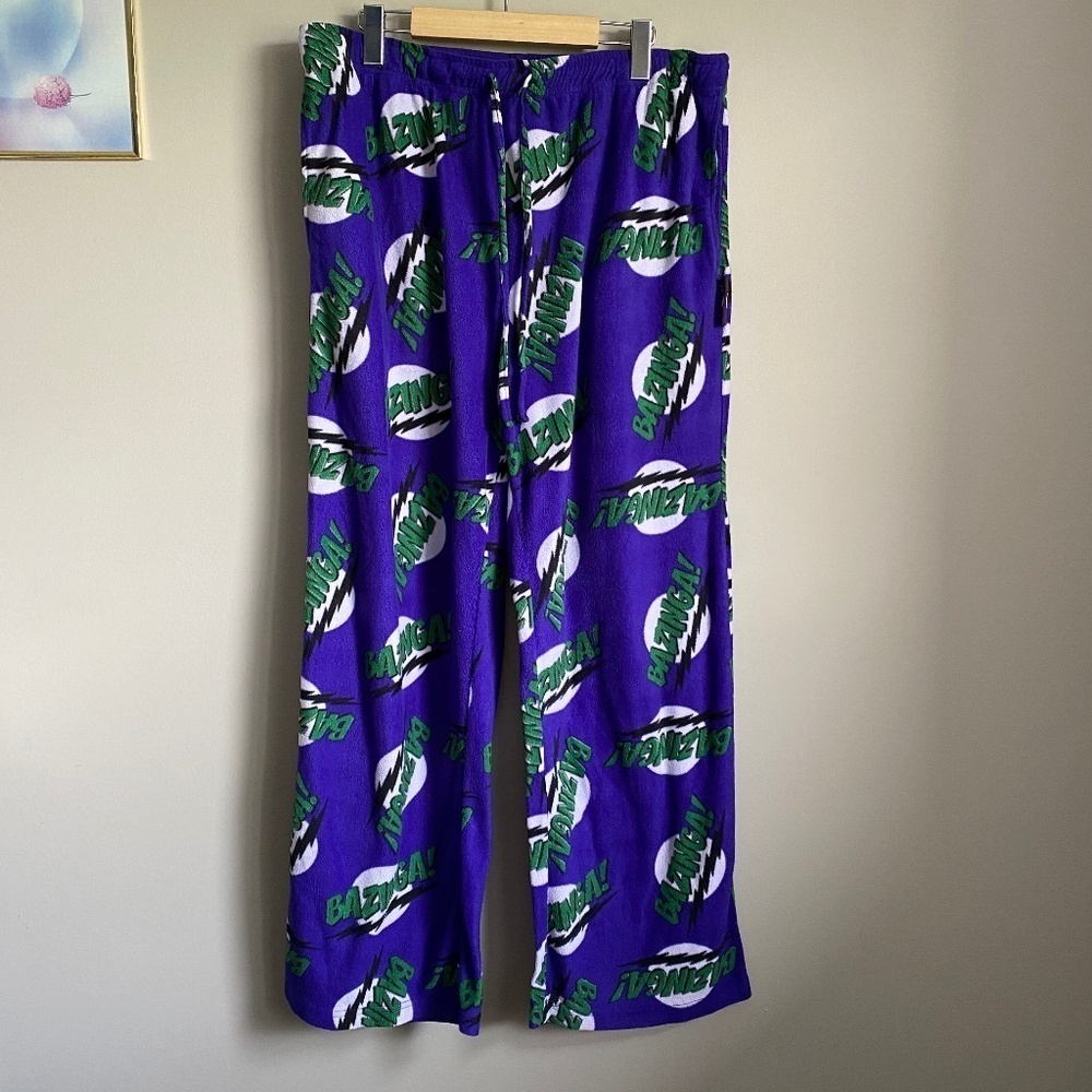The Big‎ Bang Theory Men's Bazinga! Sleep/Lounge Flannel Pants Size Large